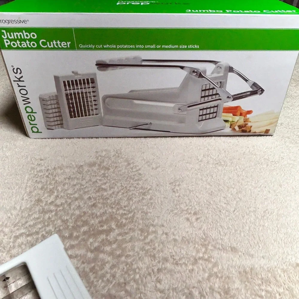 Progressive Prepworks Jumbo Potato Cutter White French Fry Slicer GPC-3664